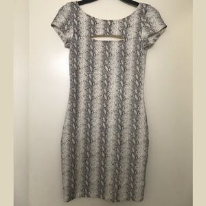 Guess bodycon snake skin dress